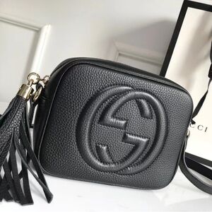 Gucci Black Leather Crossbody Bag